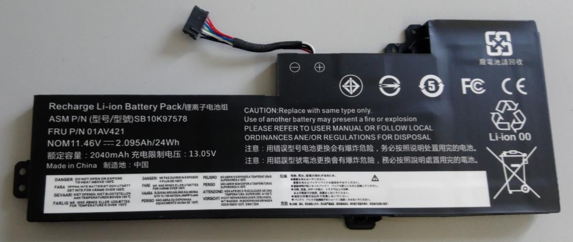 01AV421 Battery For Lenovo ThinkPad T480 T470 A475 SB10K97576 01AV419 SB10K97578