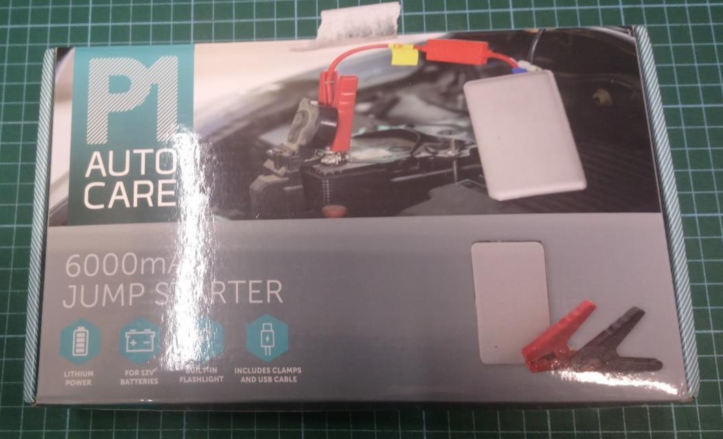 P1 Auto Care Car Battery Jump Starter Kit - 6000mAh