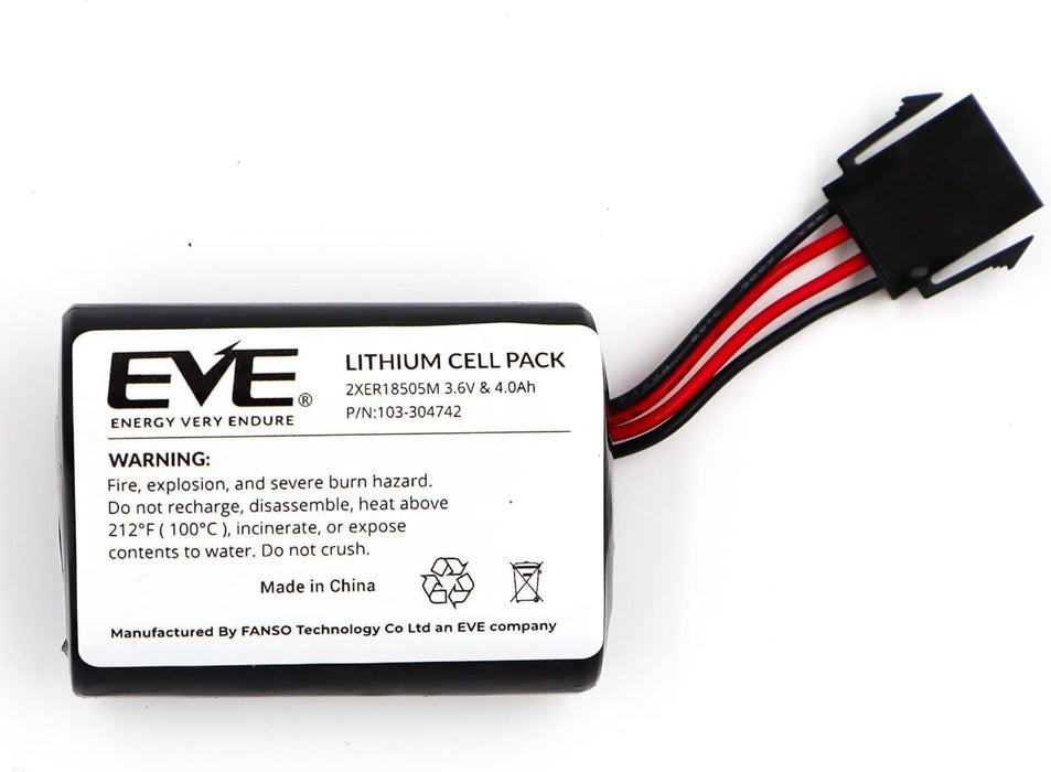 Visonic Siren Battery MCS-740 SR-740 PG2 PowerMax Bell Box 2XER18505M 103-304742