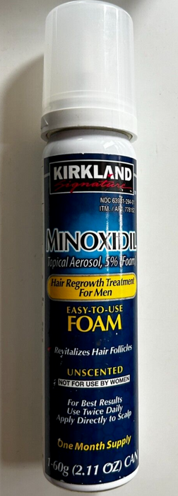 Kirkland Signature 5% Hair Regrowth Solution Foam for Men 2.11oz 1 bottle