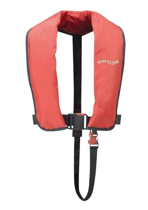 Waveline 150N ISO Junior Red Auto Life Jacket Harness 40KG