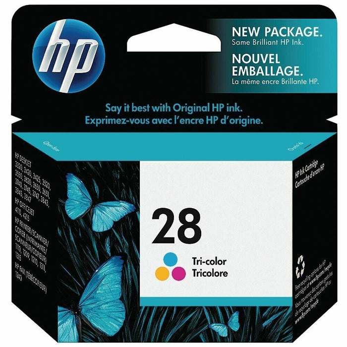 Genuine HP 28 Tri-Colour Ink Cartridge (C8728AE) new in retail box