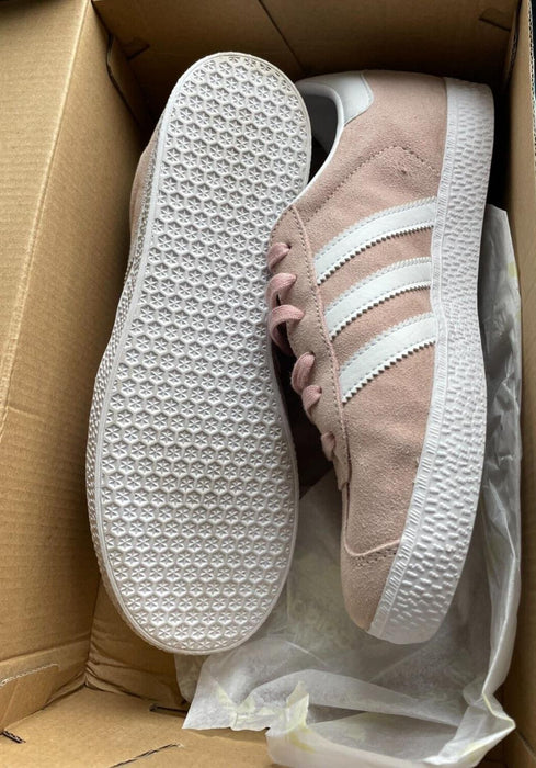 Adidas Gazelle Low Suede Trainers BB5472 Beige/White/Pink UK5/US5.5/EU38