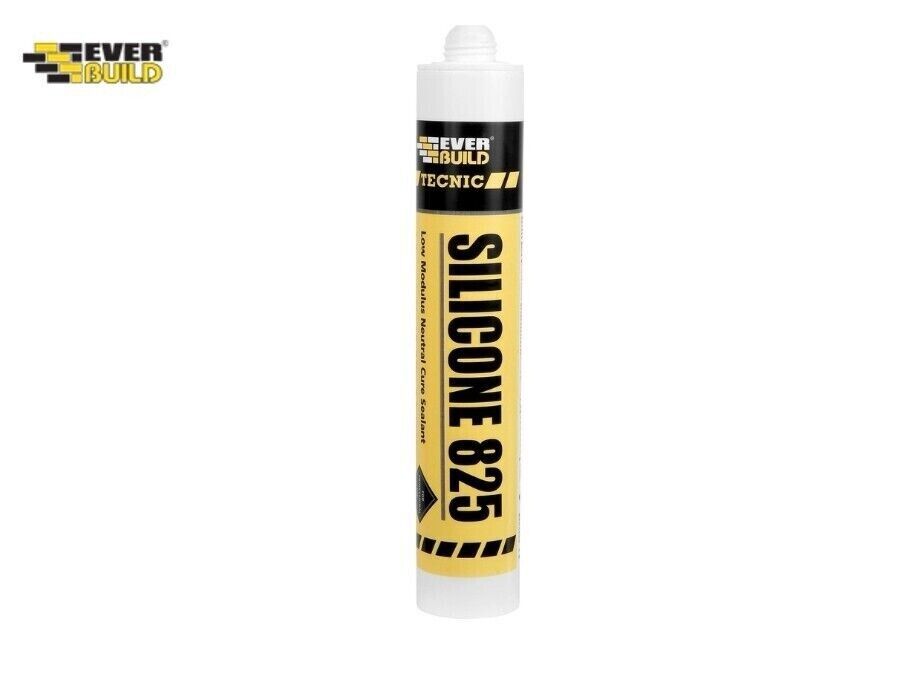 Everbuild Tecnic 825 Low Modulus Neautral Curing Silicone Portland Stone 380ml