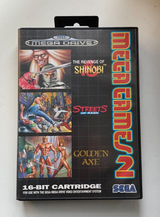 *Streets Of Rage, Shinobi, Golden Axe* SEGA MEGADRIVE : Mega Games 2 Boxed