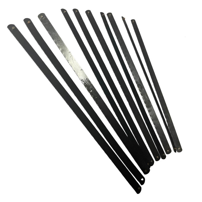 10x 6" 150mm Junior Hacksaw Saw Carbon Steel Replacement Blades Pinned End Blade