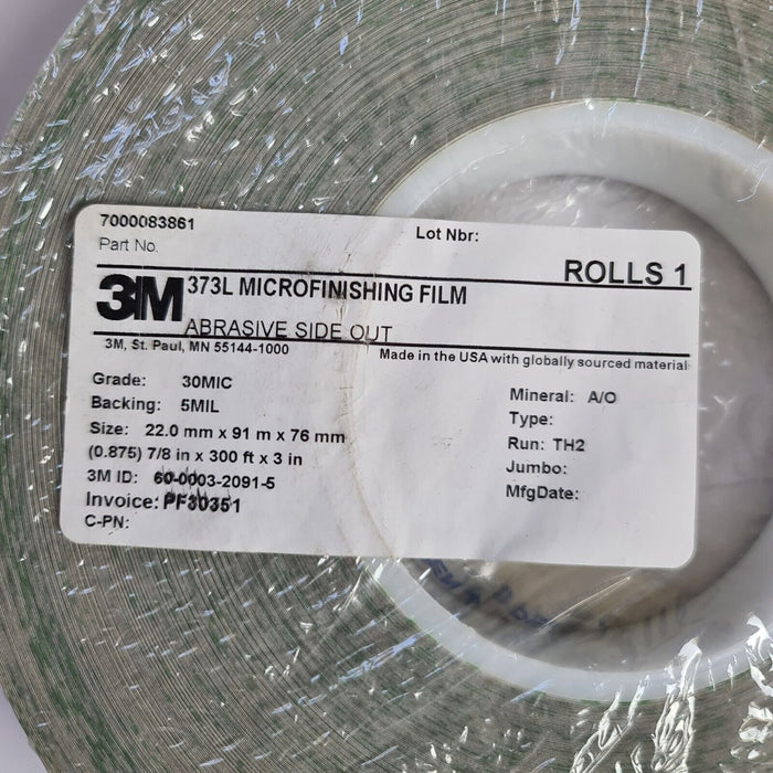 3M 372L MICROFINISHING FILM ROLL 30 MIC 5MIL 7000083861