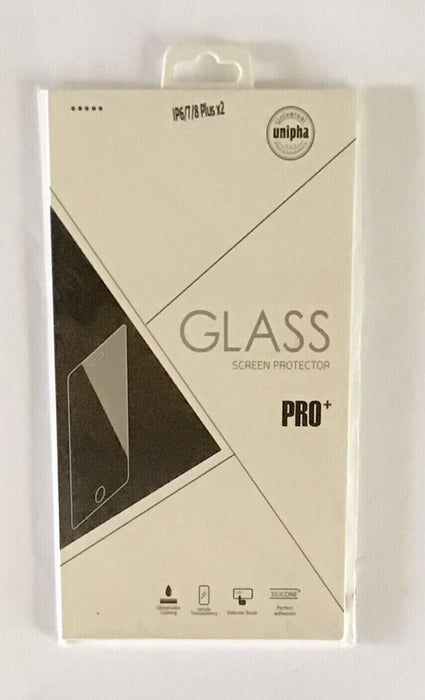 2x Unipha Universal Phone Accessory - Glass Protector Pro+ - Apple IP6/7/8