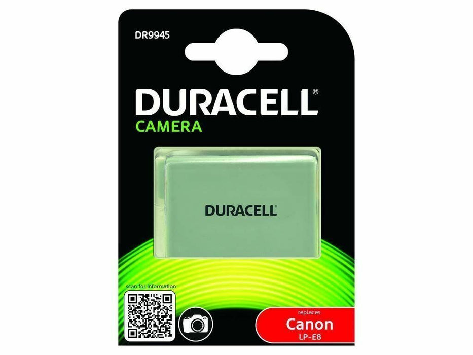 Duracell Canon LP-E8 Battery for EOS 550D 600D 700D 7.4V 1020mAh