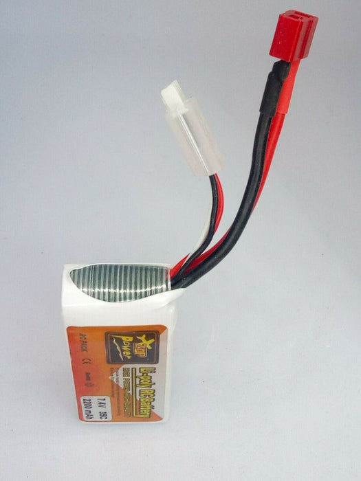 ZOP Power 2200mAh 7.4V 35C 2S LiPo Battery T Plug Deans Connector