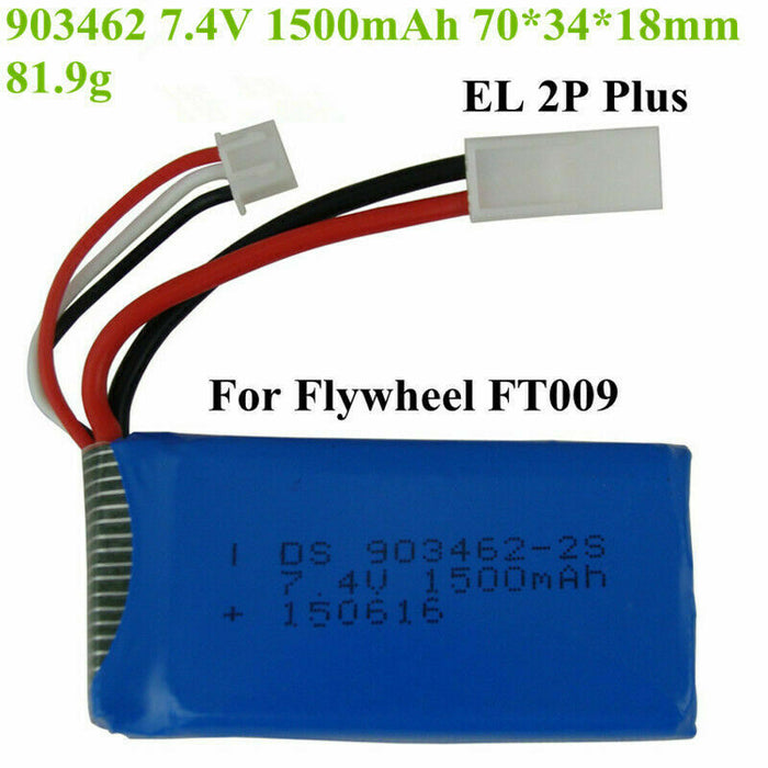 Rechargeable 7.4V 1500mAh Lipo Battery Pack for HJ816 HJ817 903462