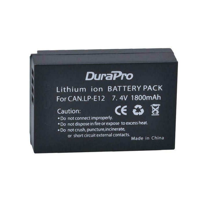 Replacement  Canon LP-E12 Battery EOS-M2 EOS M10, EOS 100D Rebel SL1 LP E12