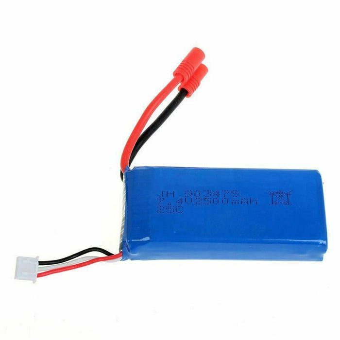 1x 7.4V 2500mAh Rechargeable Spare Battery; Fit Syma X8HC/X8HW/X8HG/X8C/X8W/X8G