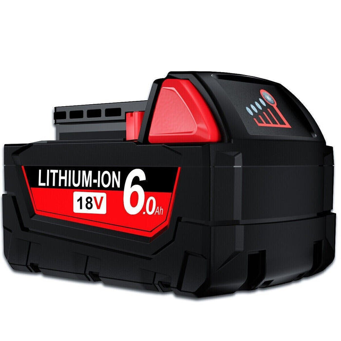 18V 6.0Ah Li-ion For Milwaukee M18 18V 48-11-1860 M18B5 Lithium XC M18B9 Battery