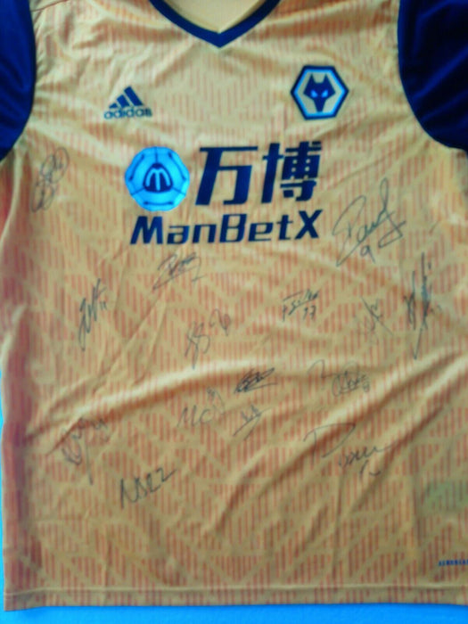 2020-2021 Wolves FC signed adidas 15 Signatures RARE with COA