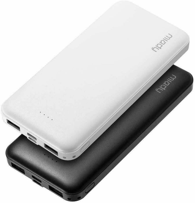 2-Pack Miady Dual USB Portable Charger, Fast Charging Portable Charger