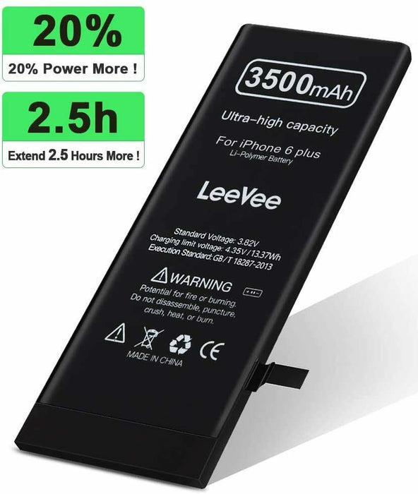 LeeVee Replacement Battery for iPhone 6 Plus, High Capacity Tools ++