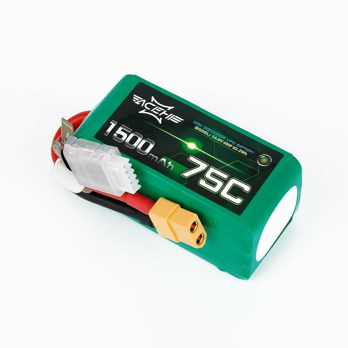 ACEHE 1500MAH 4S 75C 14.8V LIPO BATTERY