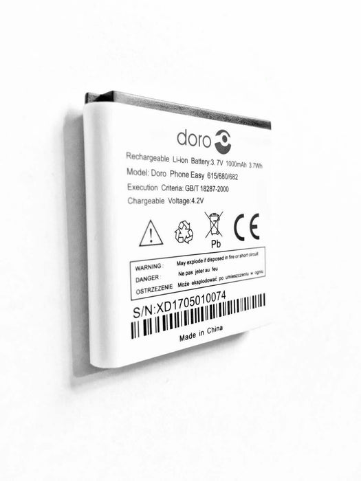 New Genuine Battery For Doro 615 Compatible With PhoneEasy 615,680,682,614