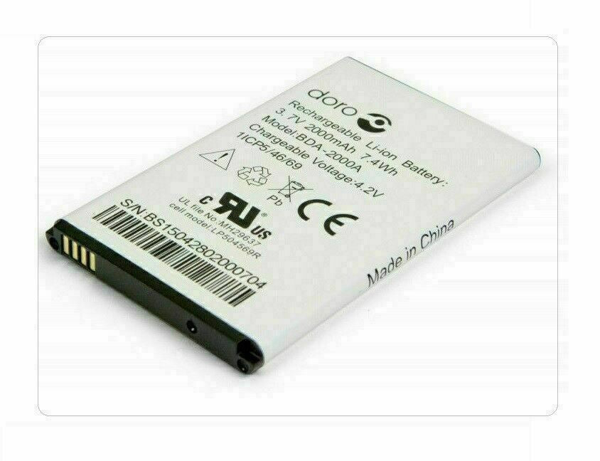 Replacement DORO BDA-2000A BATTERY FOR LIBERTO 825 2000mAh