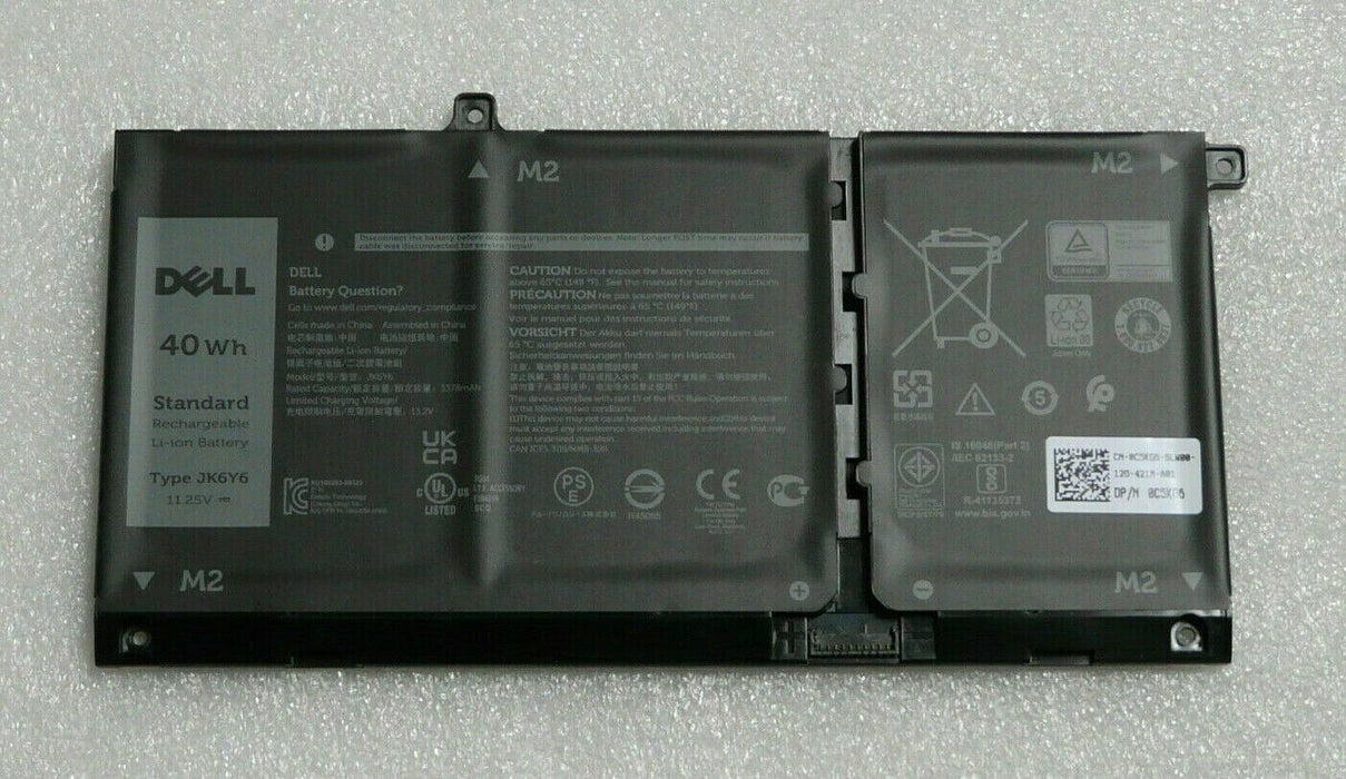 NEW GENUINE DELL VOSTRO 5300 5401 5501 3-CELL 40WH 11.25V BATTERY JK6Y6 C5KG6