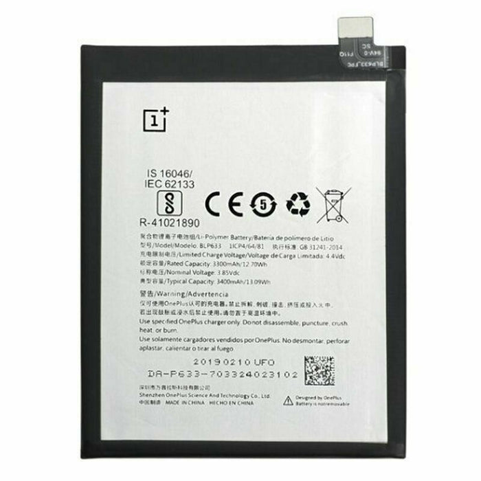 Battery OnePlus BLP633 - OnePlus 3T - A3010 A3003 - 3400mAh