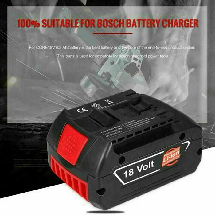 5.5Ah for Bosch 18V Battery Li-ion BAT609 BAT618 BAT611 BAT620 BAT610G 24618-01