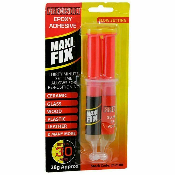 MAXIFIX PRECISION EPOXY ADHESIVE CERAMIC GLASS WOOD PLASTIC