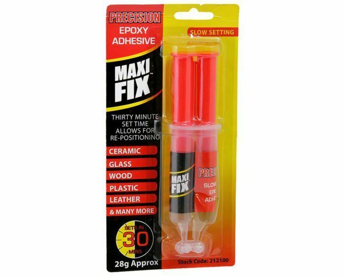 MAXIFIX PRECISION EPOXY ADHESIVE CERAMIC GLASS WOOD PLASTIC