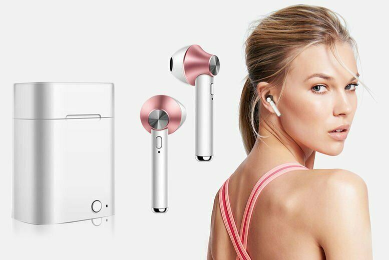 Wireless Bluetooth Earphones - Pink Wireless Stereo Bass TWS 5.0