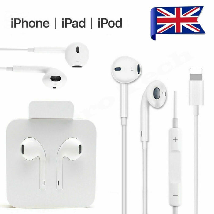 Earphones For iPhone 8 7 6 Plus X XR XS 11 12 13 Pro Max Headphones Wired Earbud