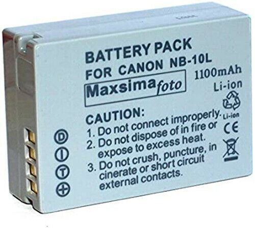 NB-10L NB10L for Canon Powershot Cameras Replacement Battery