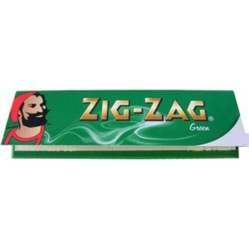 Zigzag Green Regular Cigarette Rolling Papers Finest Quality 10 Booklets