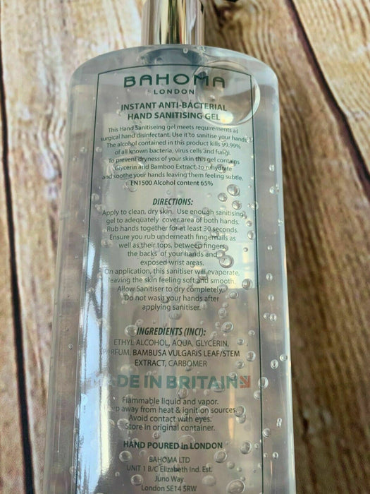 BAHOMA Original Hand Gel with Natural Emollients 250ML