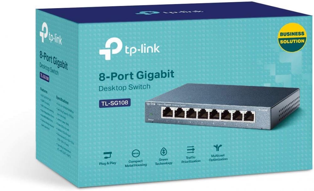 TP-Link 8-Port Gigabit Ethernet Switch, 8 port | TL-SG108S