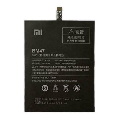 COMPATIBLE BATTERY FOR XIAOMI MI REDMI 3 3S 3X 4X PRO BM47 4100 MAH