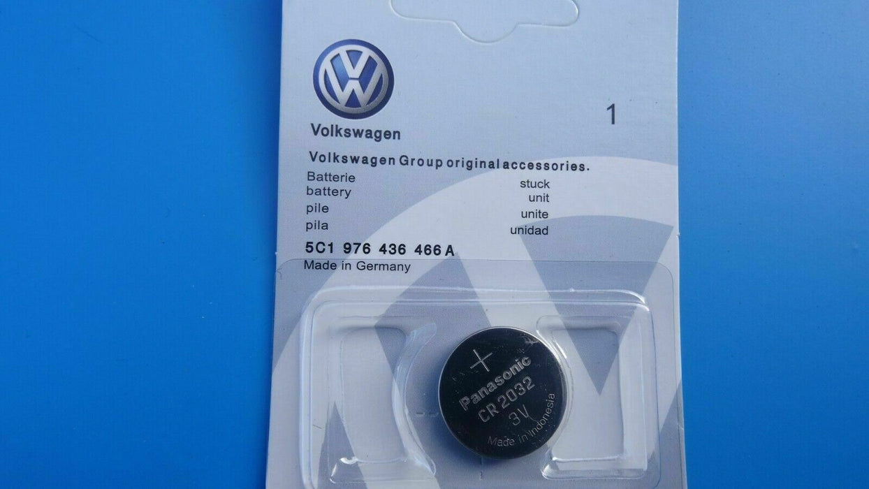 VOLKSWAGEN CR2025 SHARAN, T-CROSS, T-ROC, TARO KEY FOB / REMOTE GENUINE BATTERY