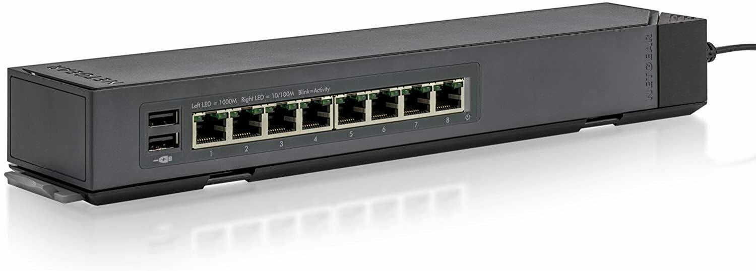 NETGEAR 8-Port Gigabit Smart Managed Plus Click Switch, ProSAFE Protection