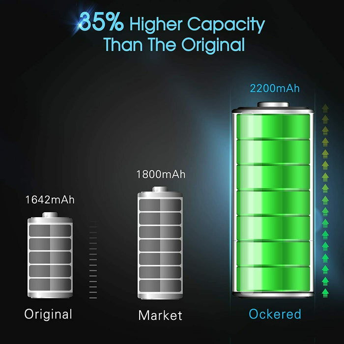 Ockered Battery for Phone SE New 0 cycle replacement battery, 35% higher