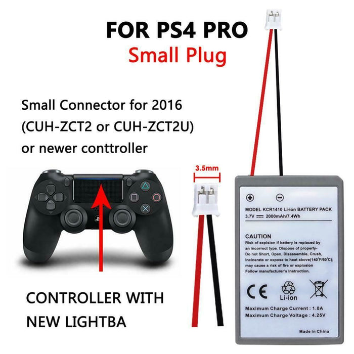 High Capacity Rechargeable Battery For Sony PlayStation PS4 PRO /Slim Controller