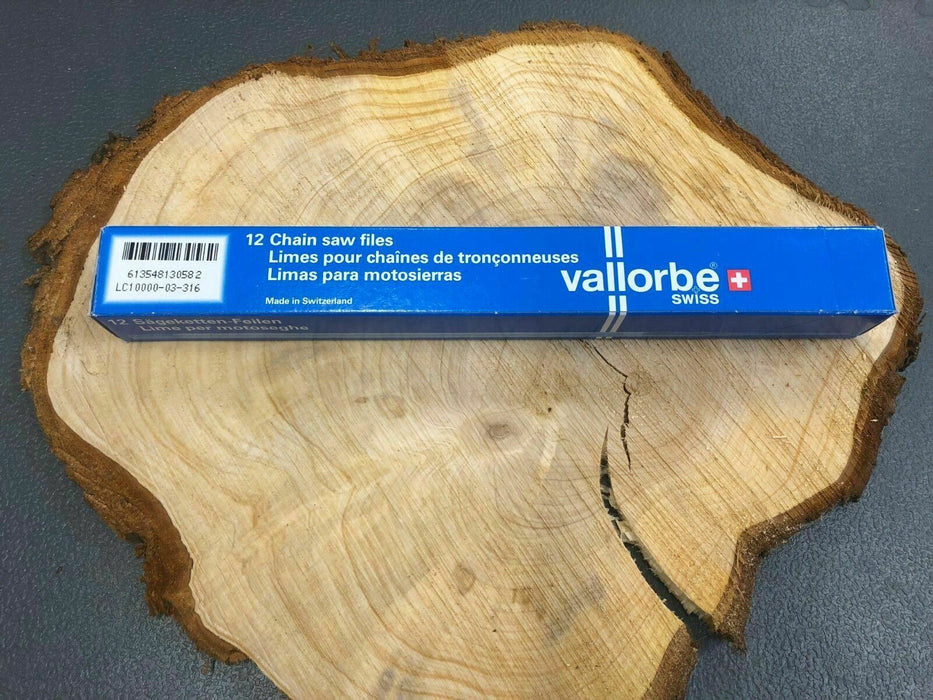 VALLORBE 3/16" 4.8MM ROUND CHAINSAW FILES 12 PACK FOR .325 CHAIN HUSQVARNA STIHL