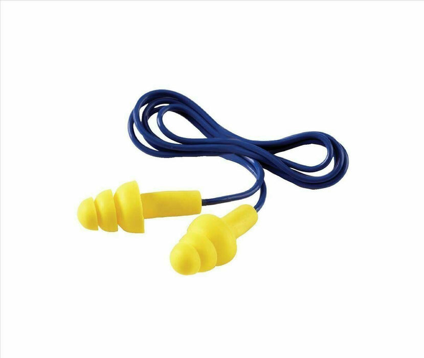 10 x 3M EAR UF-01-000 Ultrafit CORDED Reusable Pre Moulded Ear Plugs ONE Pair