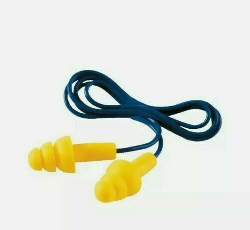 10 x 3M EAR UF-01-000 Ultrafit CORDED Reusable Pre Moulded Ear Plugs ONE Pair