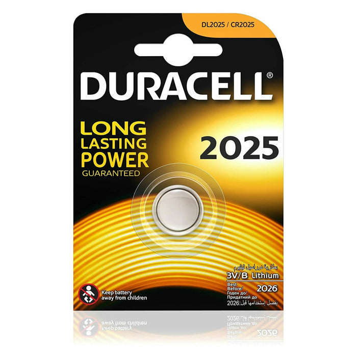 Duracell CR2025 batteries Lithium Coin Cell DL2025 3V Pack of 1