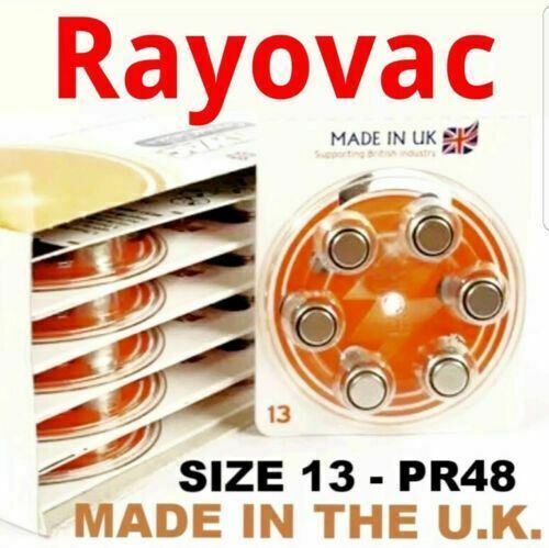 12 Rayovac Crystal Clear Plus Hearing Aid Batteries Size 13 PR48 1.45V     ☆☆☆☆☆