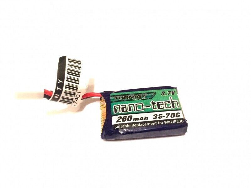 5X Turnigy nano-tech 260mAh 1S 35-70C Lipo Pack