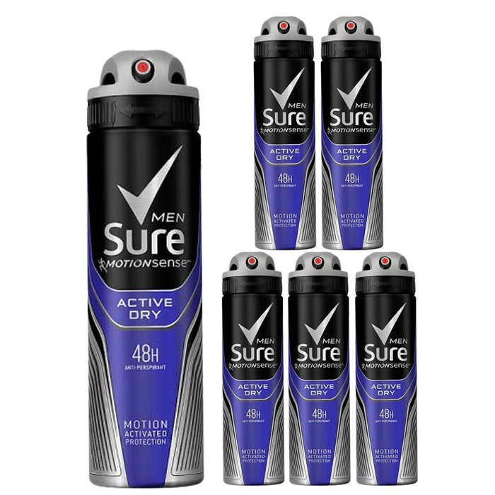 6X Sure Active Dry Anti-perspirant Deodorant FOR MEN ACTIVE 150ml