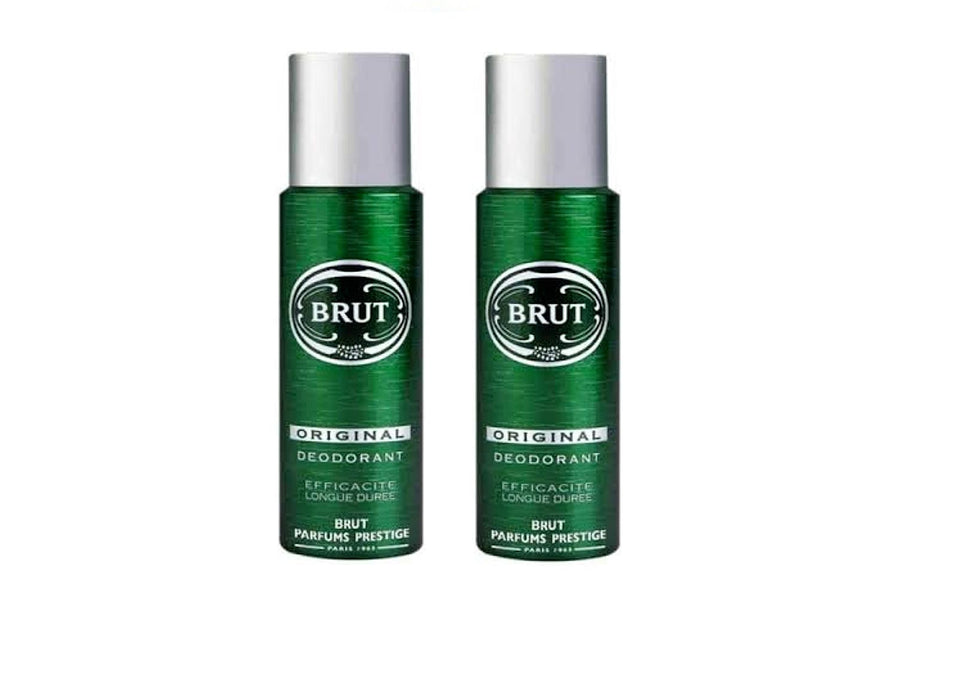 2 x 200ml Brut Original Deodorant Spray Two Deo Body Spray For Men