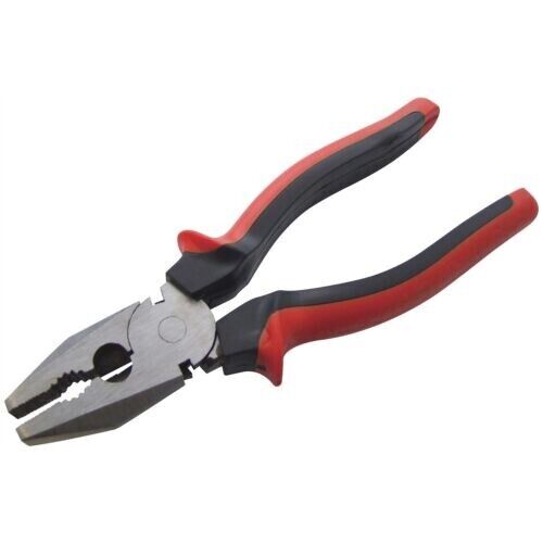 8" Combination Plier with dual colour moulded grips with slip guards