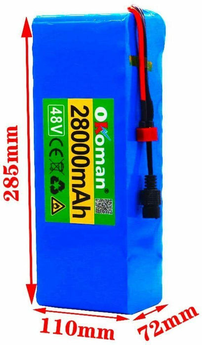 48v Okoman E-Bike Li-ion Battery 28000mah  Lithium Battery Pack (XT60 PLUG)